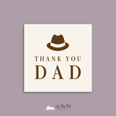 Thank you Dad Vinyl Label Pack