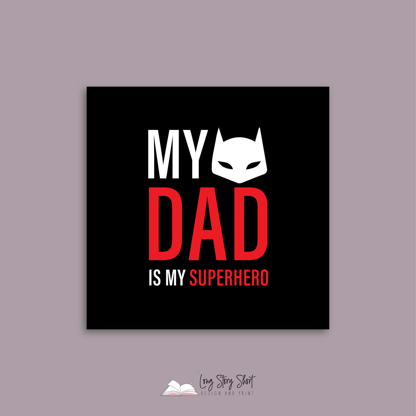My dad is my superhero Vinyl Label Pack