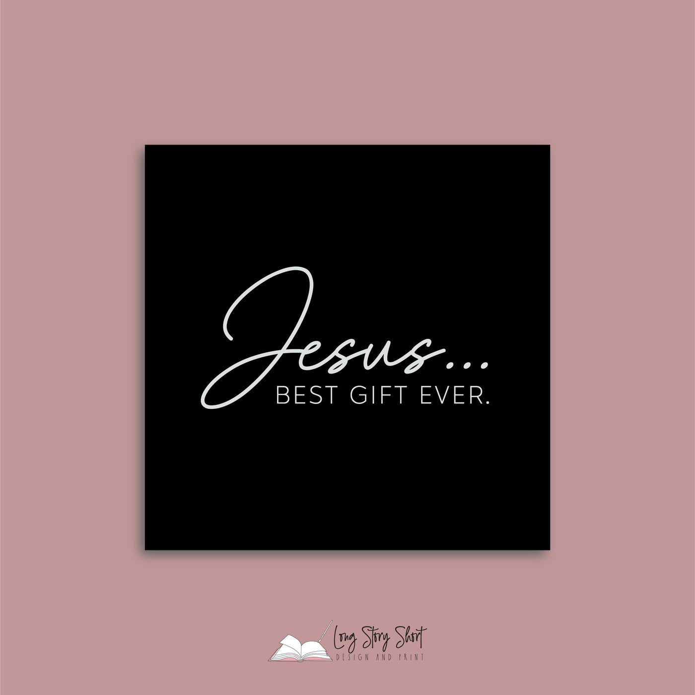 Jesus Best Gift Ever Vinyl Label Pack (Black, White, Foil options)