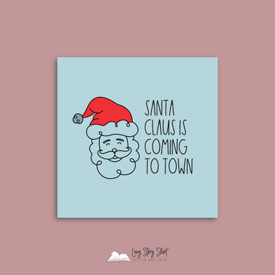 Santa Claus is coming to town Vinyl Label Pack