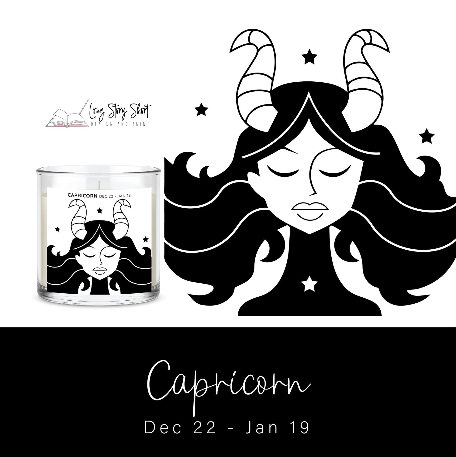 The Zodiac Girl Black Edition Vinyl Label Pack Foil