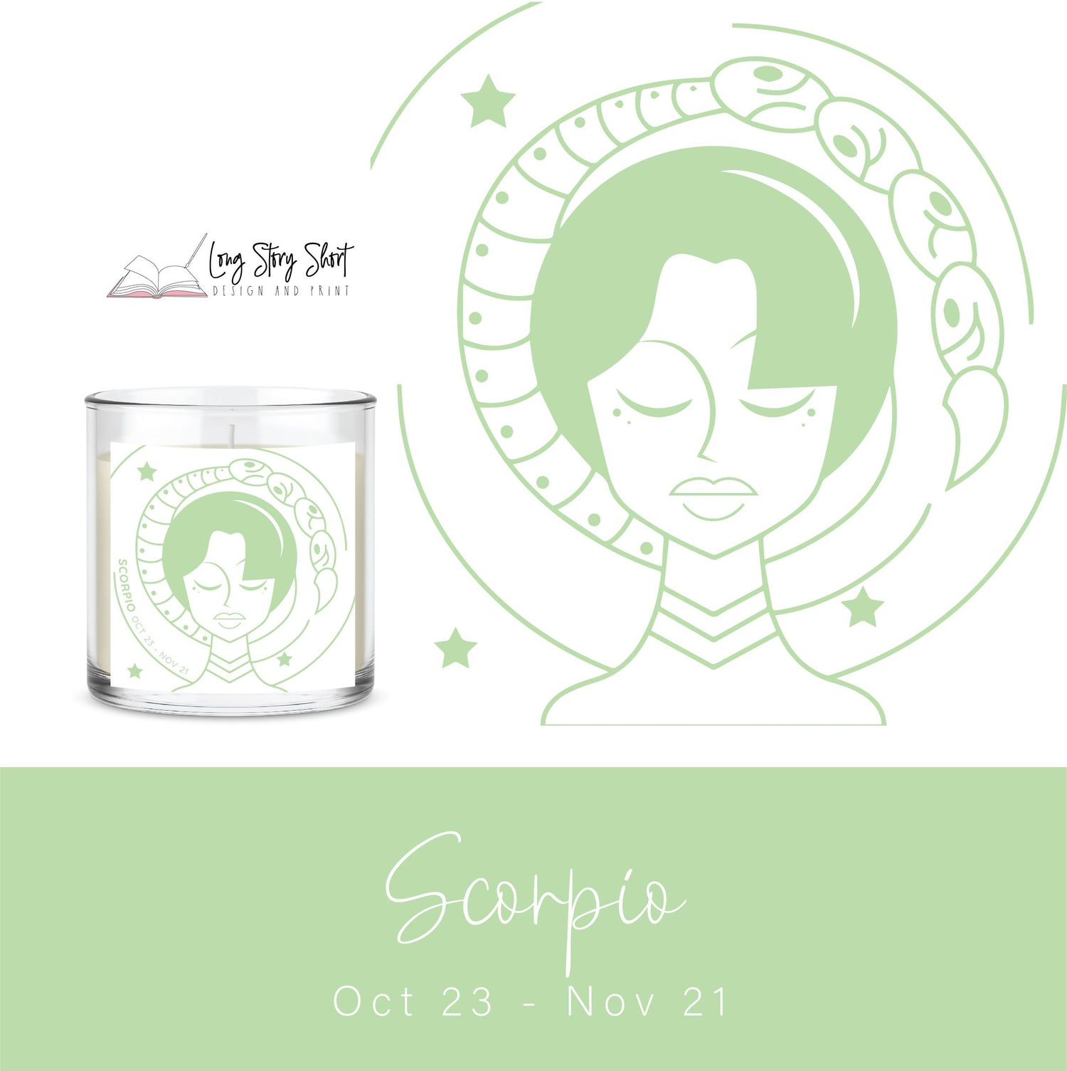 The Zodiac Girl Pastel Edition Vinyl Label Pack Matte/Gloss/Clear