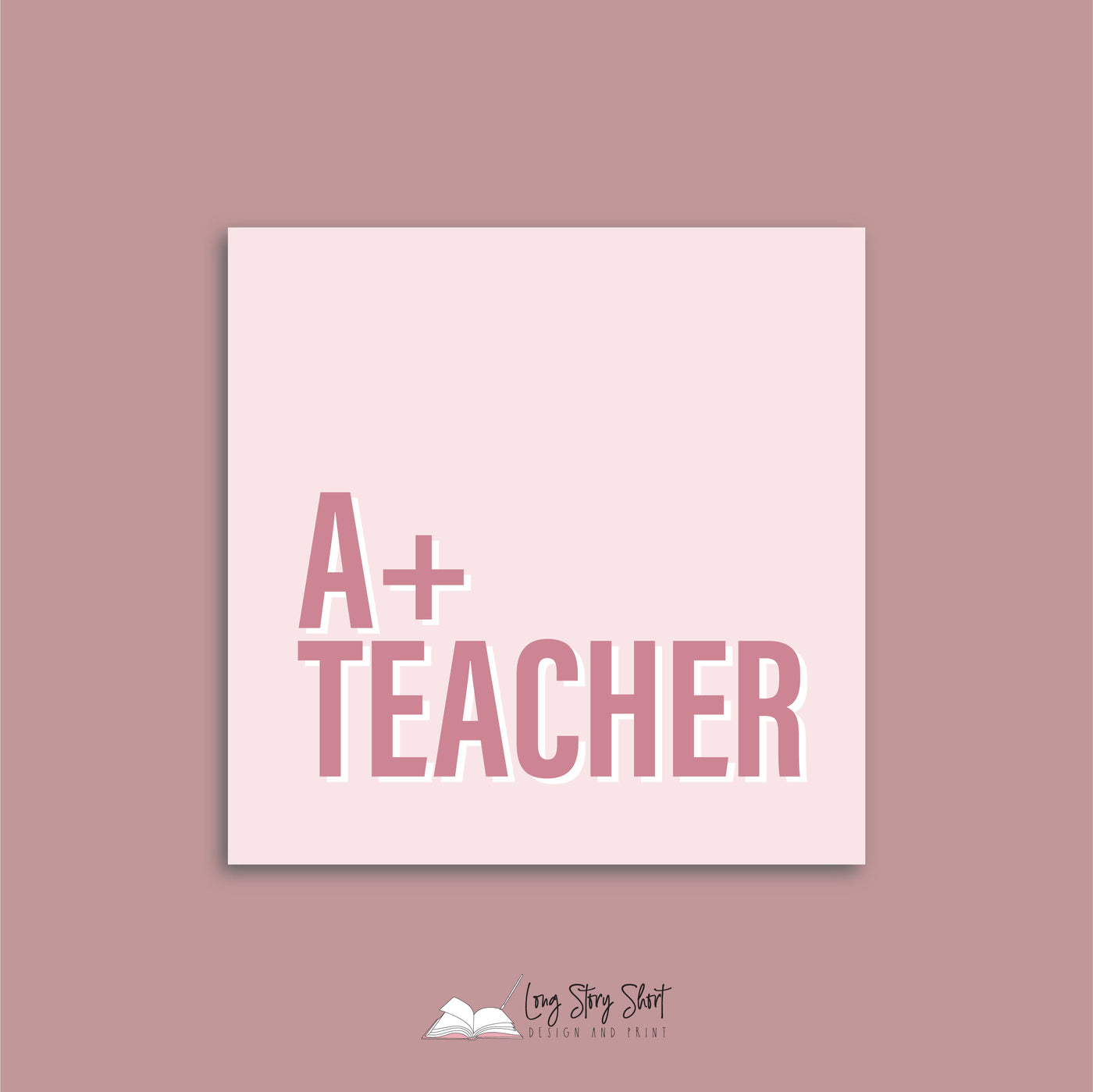 My favourite teacher Square Vinyl Label Pack Matte/Gloss