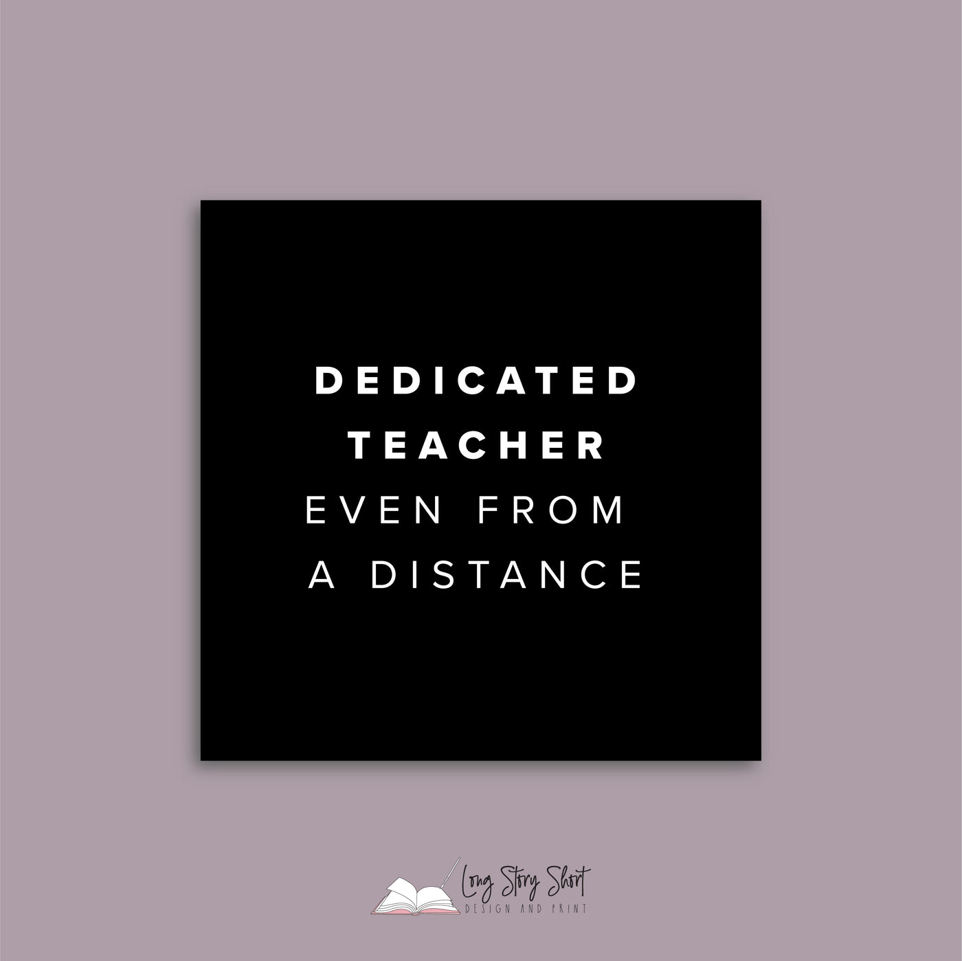 Dedicated teachers even from a distance Square Vinyl Label Pack Matte/Gloss