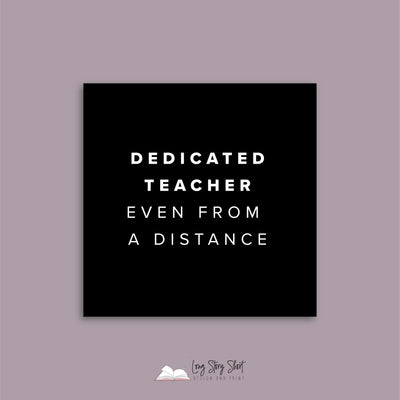 Dedicated teachers even from a distance Square Vinyl Label Pack Matte/Gloss