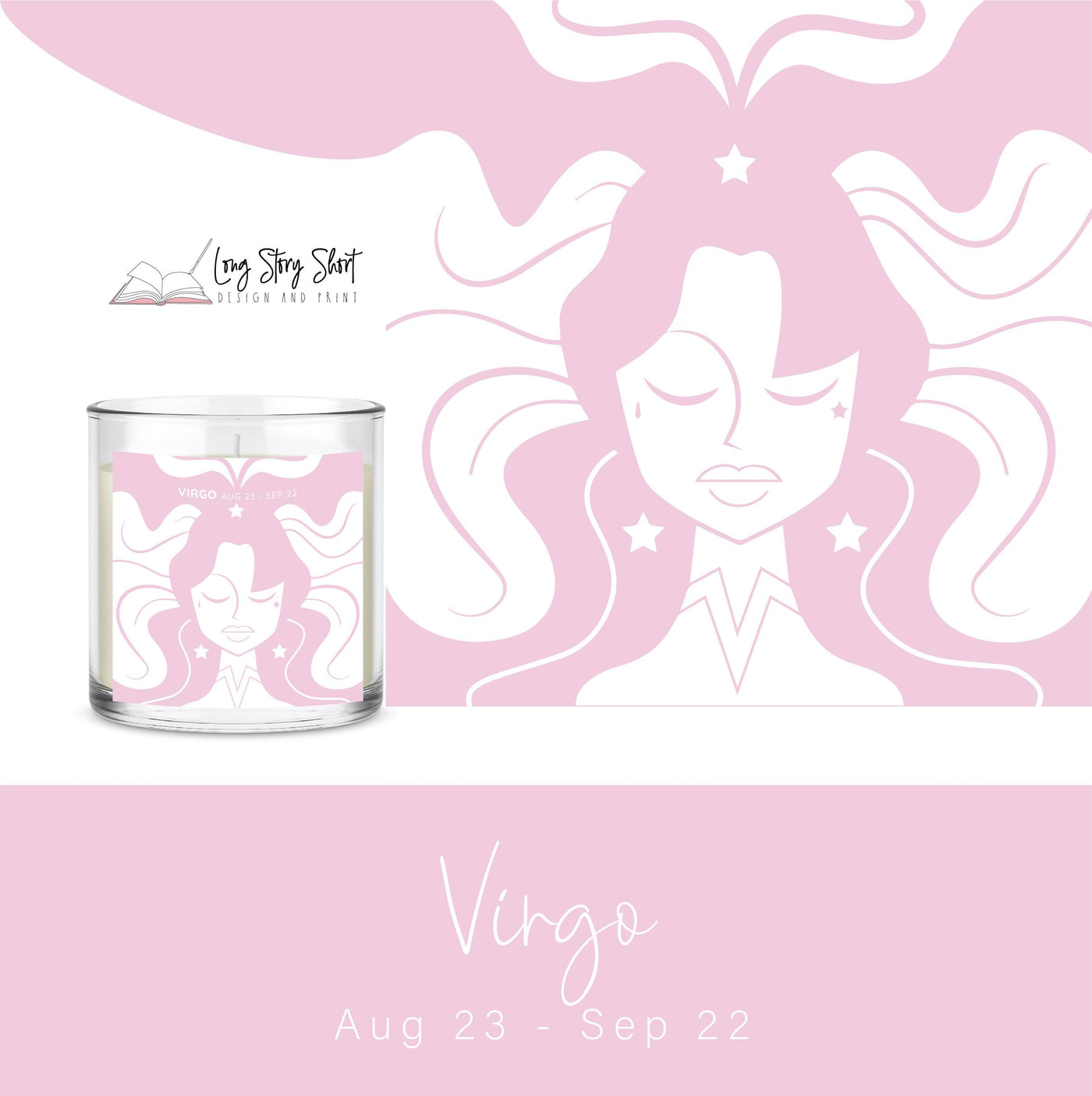 The Zodiac Girl Pastel Edition Vinyl Label Pack Matte/Gloss/Clear
