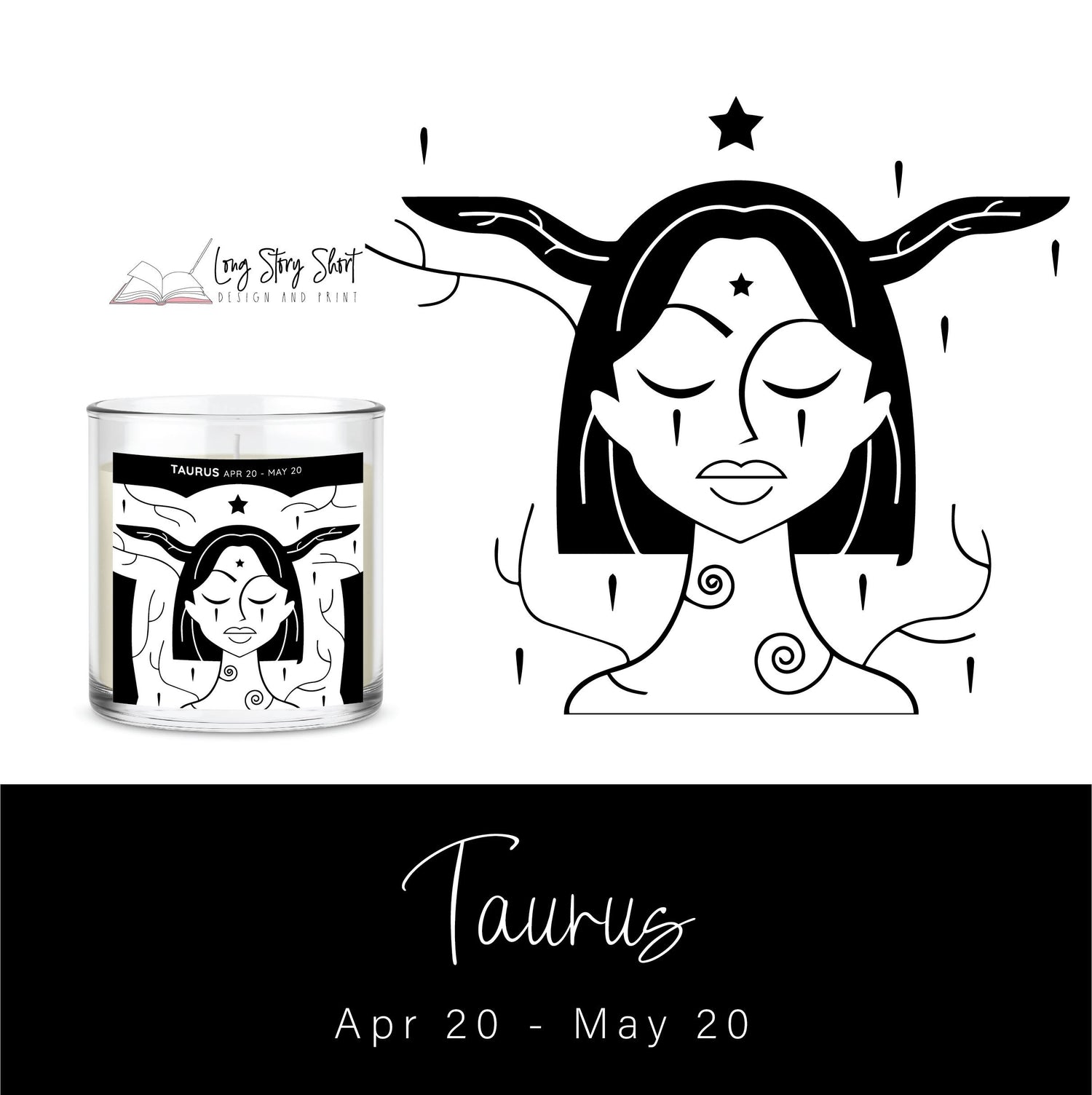 The Zodiac Girl Black Edition Vinyl Label Pack Foil