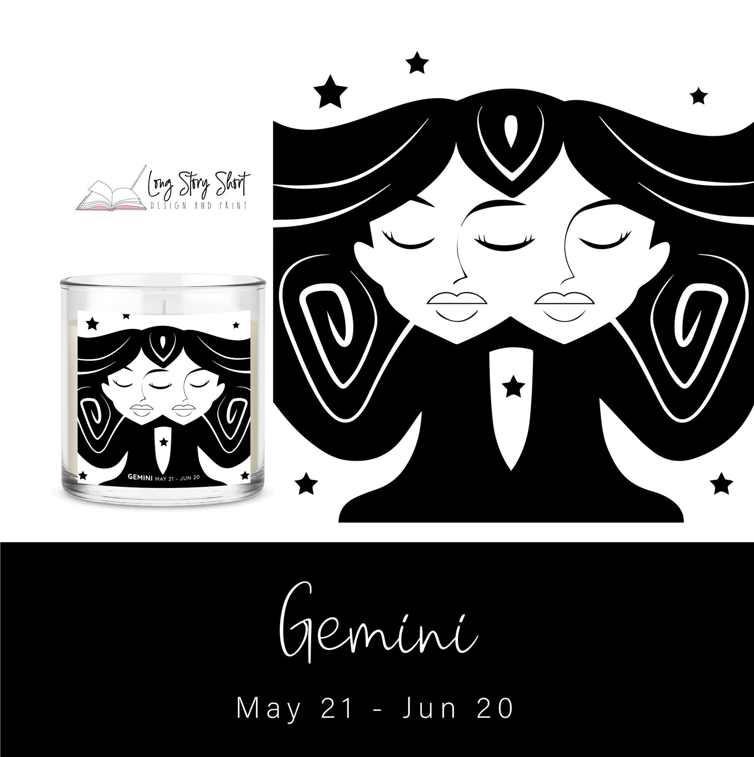 The Zodiac Girl Black Edition Vinyl Label Pack Foil