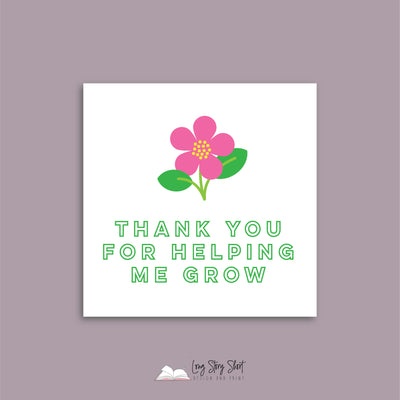 Thank you for beeing a great teacher Square Vinyl Label Pack Matte/Gloss