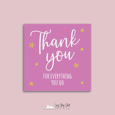 Thank you for making a difference everyday Vinyl Label Pack