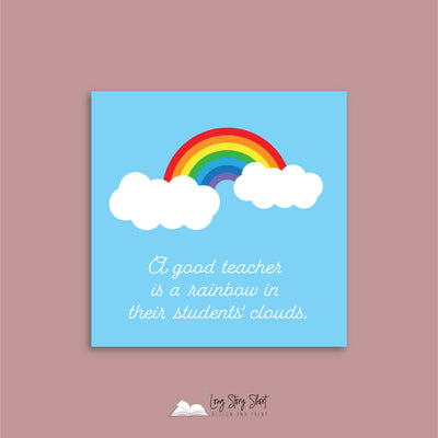 Without teachers like would have no class Square Vinyl Label Pack C Matte/Gloss