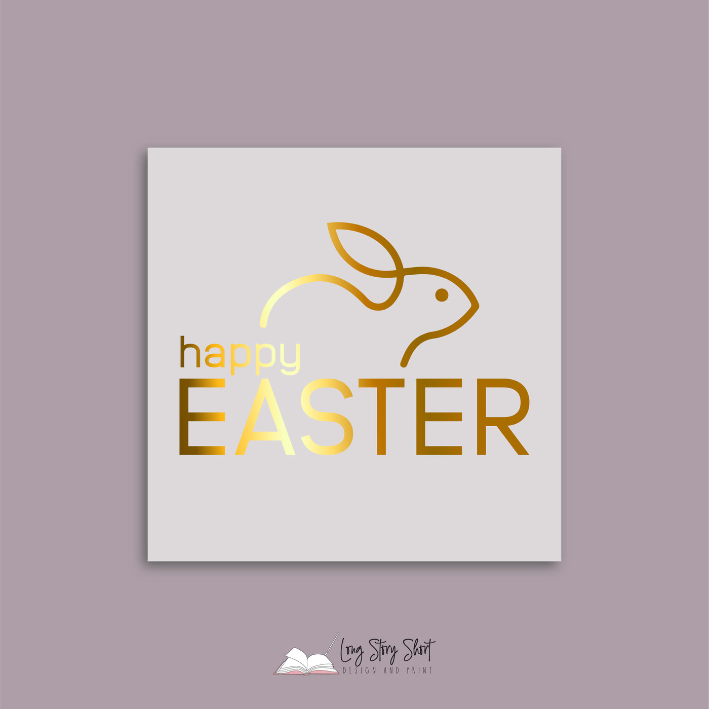 Happy Easter Pastel Vinyl Label Pack (Square) Matte/Gloss/Foil