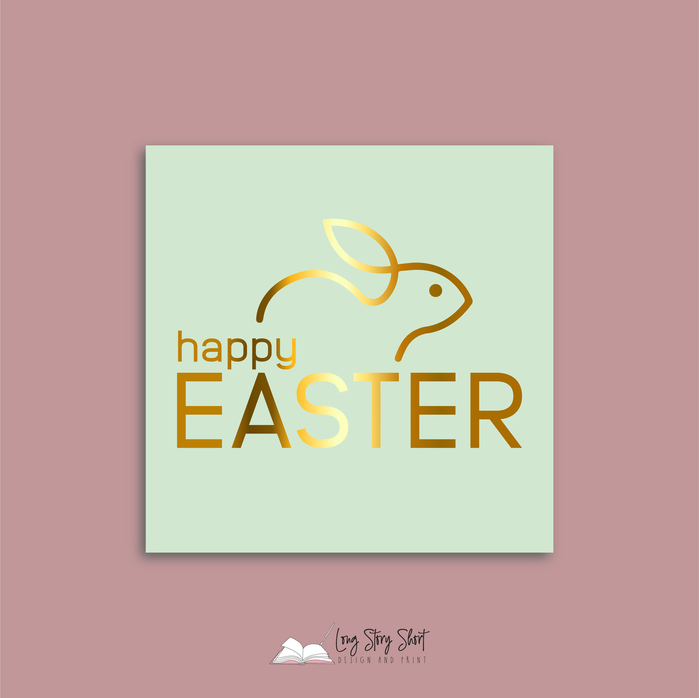 Happy Easter Pastel Vinyl Label Pack (Square) Matte/Gloss/Foil