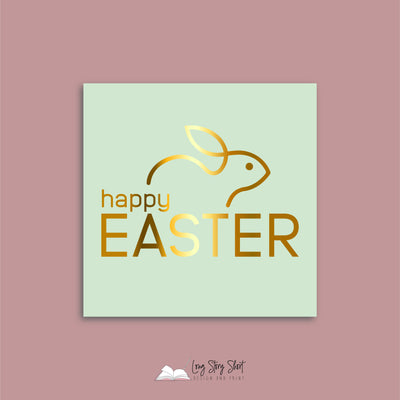 Happy Easter Pastel Vinyl Label Pack (Square) Matte/Gloss/Foil