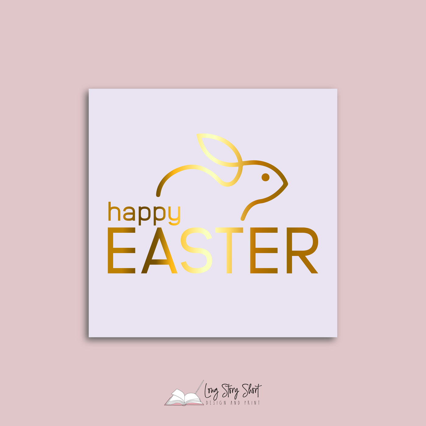 Happy Easter Pastel Vinyl Label Pack (Square) Matte/Gloss/Foil