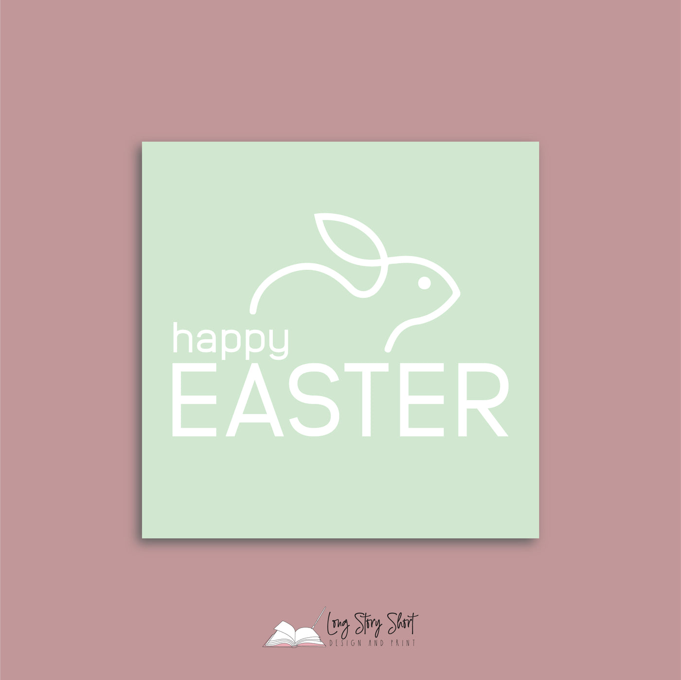 Happy Easter Pastel Vinyl Label Pack (Square) Matte/Gloss/Foil