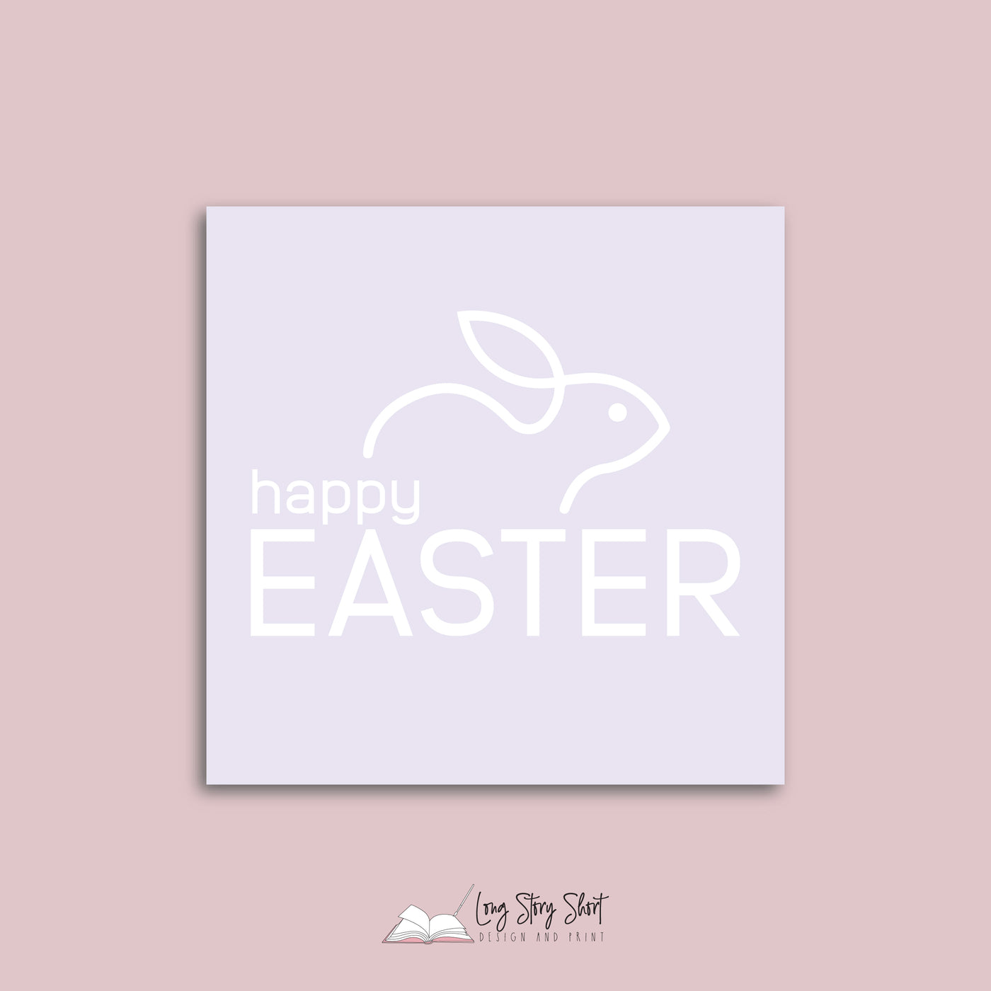 Happy Easter Pastel Vinyl Label Pack (Square) Matte/Gloss/Foil