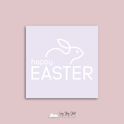 Happy Easter Pastel Vinyl Label Pack (Square) Matte/Gloss/Foil