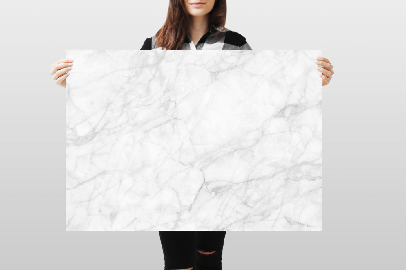Photography Backdrop - White Marble