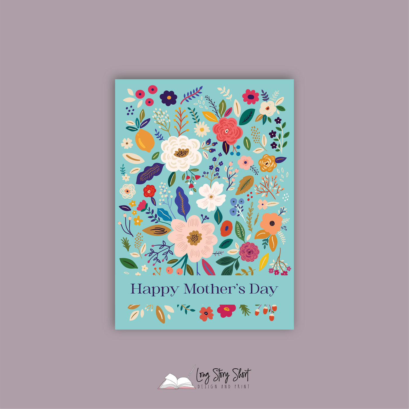 Floral Art Mothers Day Vinyl Label Pack FIVE