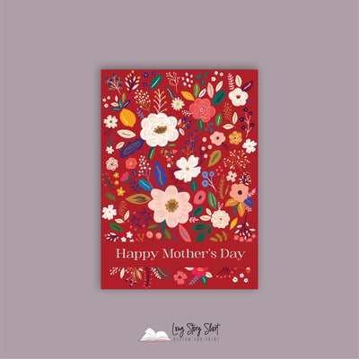 Floral Art Mothers Day Vinyl Label Pack SEVEN