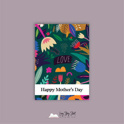 Floral Art Mothers Day Vinyl Label Pack TEN