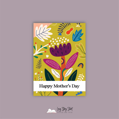 Floral Art Mothers Day Vinyl Label Pack THIRTEEN