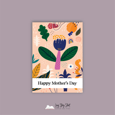 Floral Art Mothers Day Vinyl Label Pack FOURTEEN