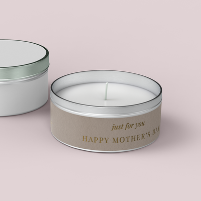 Minimalist Collection Mothers Day - Design One - Travel Tin Wrap - FOIL