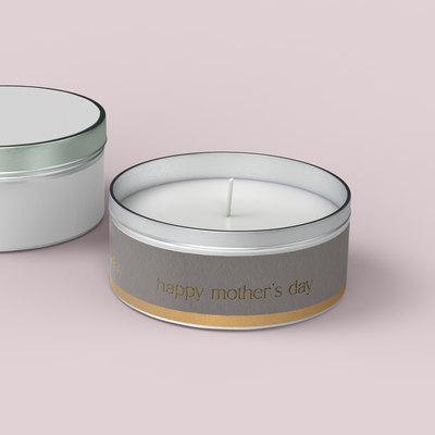 Minimalist Collection Mothers Day - Design Ten - Travel Tin Wrap - FOIL