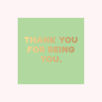 ColourPop Collection - Greetings Edition - Thankyou for being you - SQUARE - FOIL