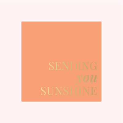 ColourPop Collection - Greetings Edition - Sending you sunshine - SQUARE - FOIL