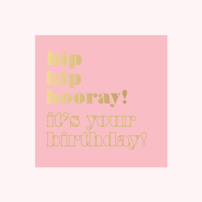 ColourPop Collection - Greetings Edition - Hip hip hooray! It's your birthday! - SQUARE - FOIL