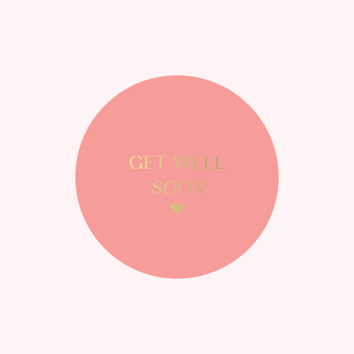 ColourPop Collection - Greetings Edition - Get well soon - ROUND - FOIL