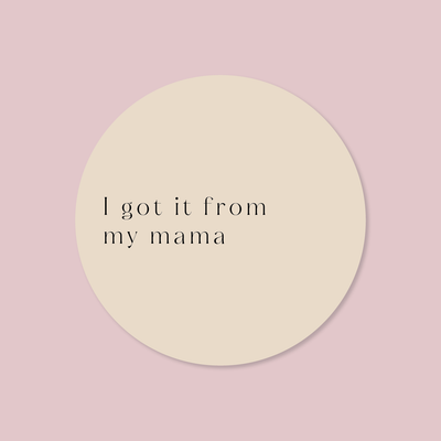 Minimalist Collection Mothers Day - DESIGN SEVEN -  ROUND - FOIL