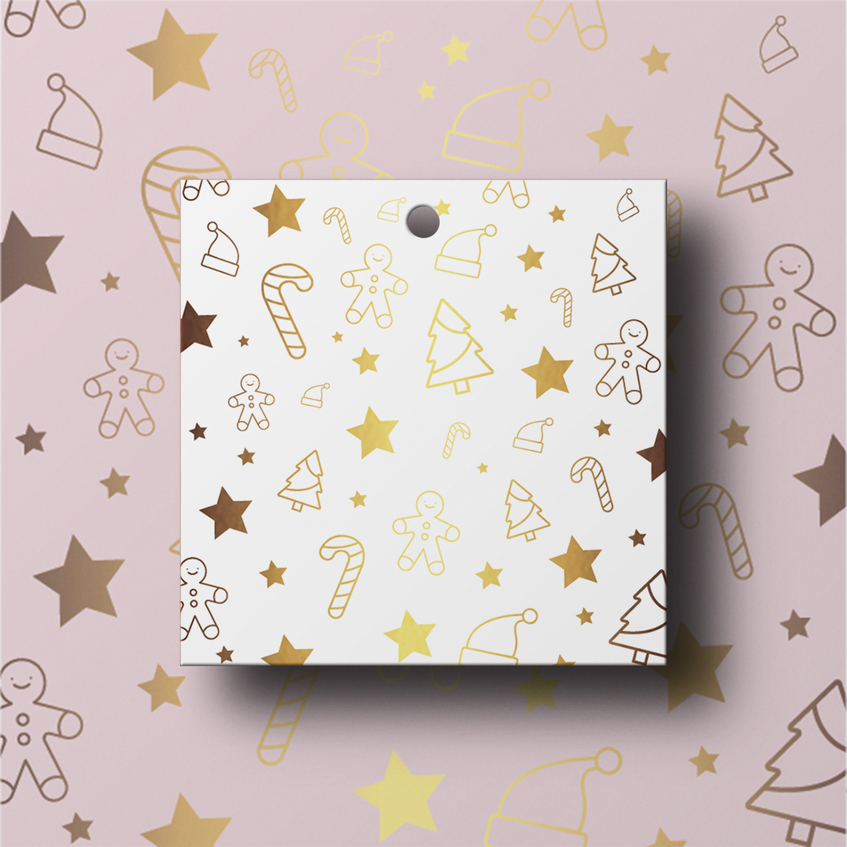 Christmas Collection Swing Tags WHITE CHRISTMAS (WHITE)