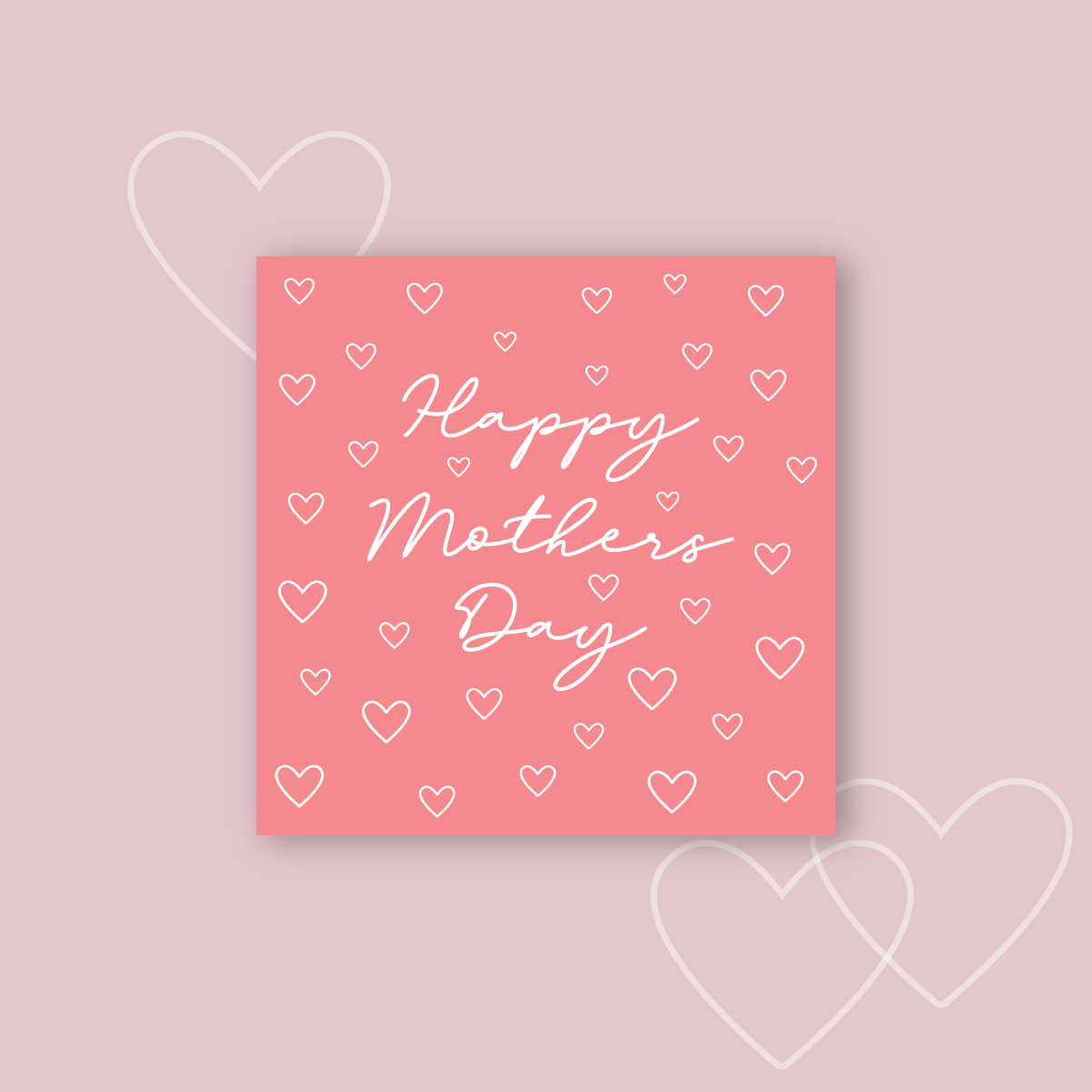 Matte/Gloss The Jewel Mothers Day Collection Hearts Square Labels