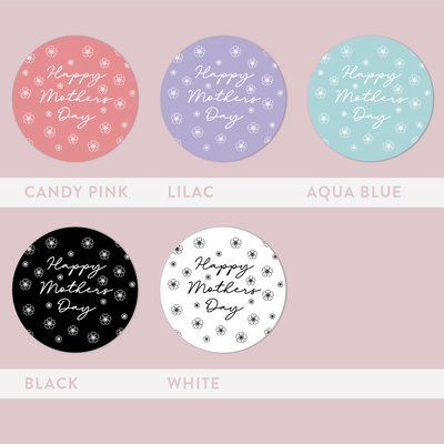 Matte/Gloss The Jewel Mothers Day Collection Floral Round Labels