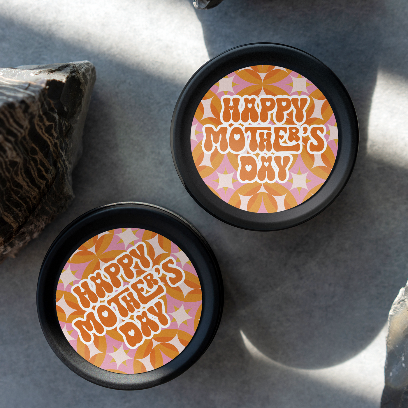 Mothers Day - Retro Collection - ROUND Design SEVEN Vinyl Label Pack