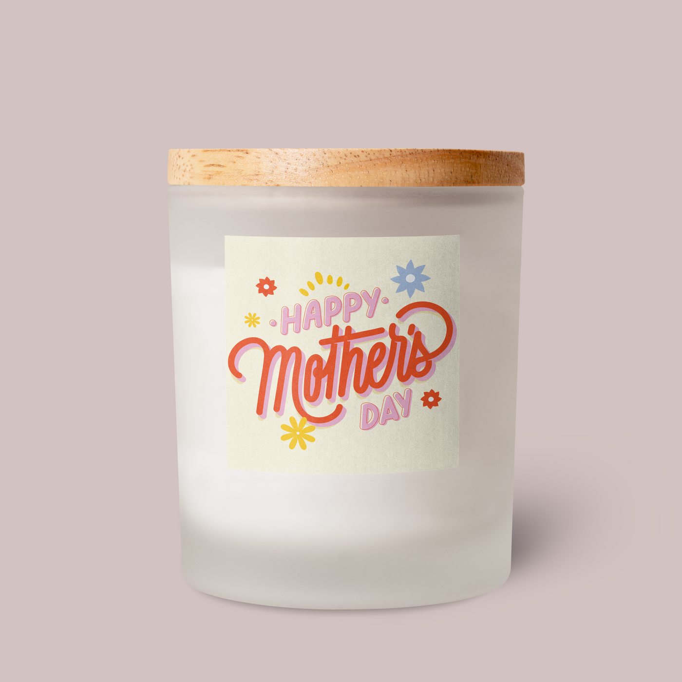 Mothers Day - Retro Collection - Square Design FOUR Vinyl Label Pack