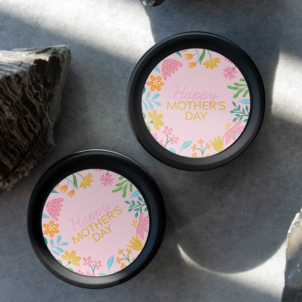 Mothers Day - Retro Collection - ROUND Design ONE Vinyl Label Pack