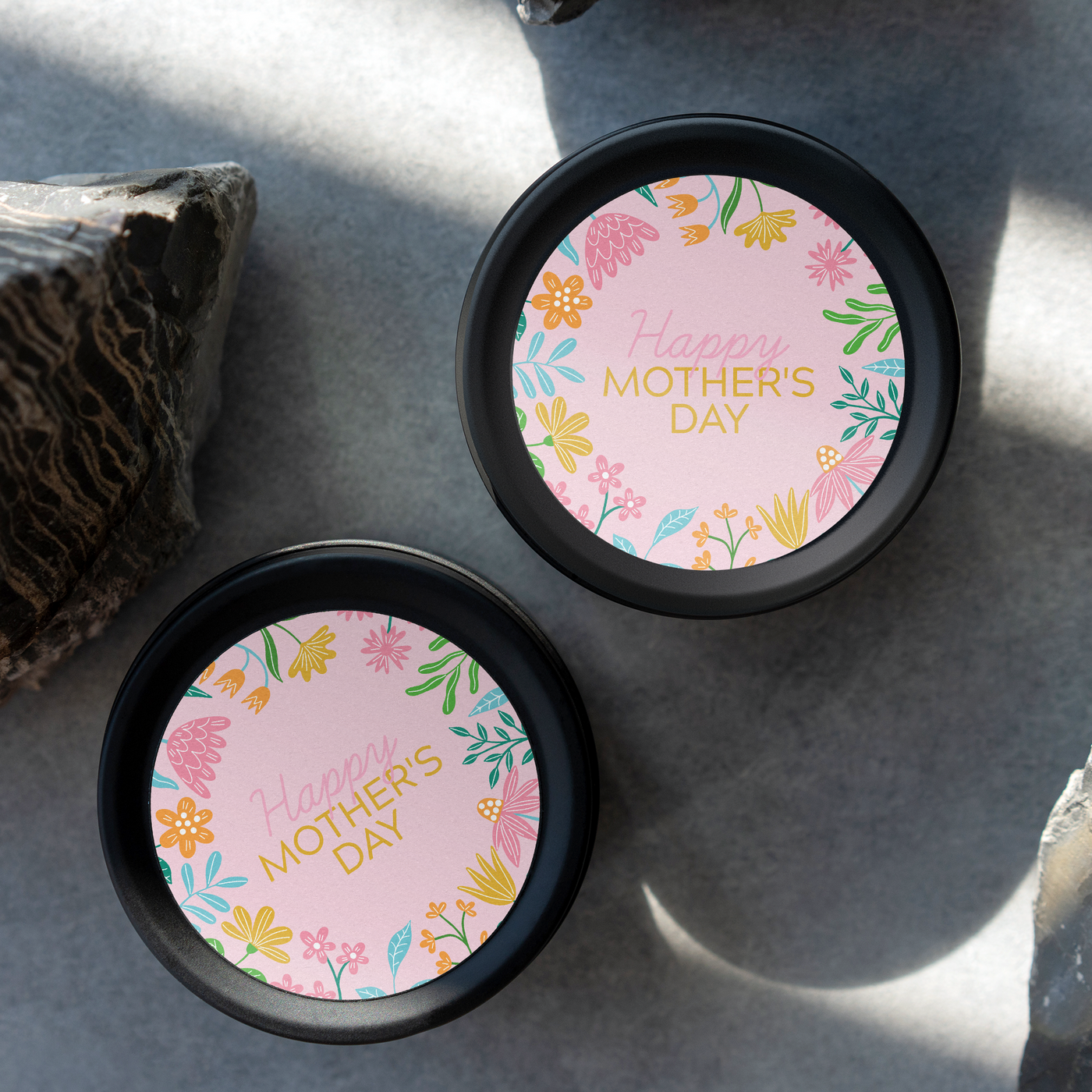 Mothers Day - Retro Collection - ROUND Design ONE Vinyl Label Pack