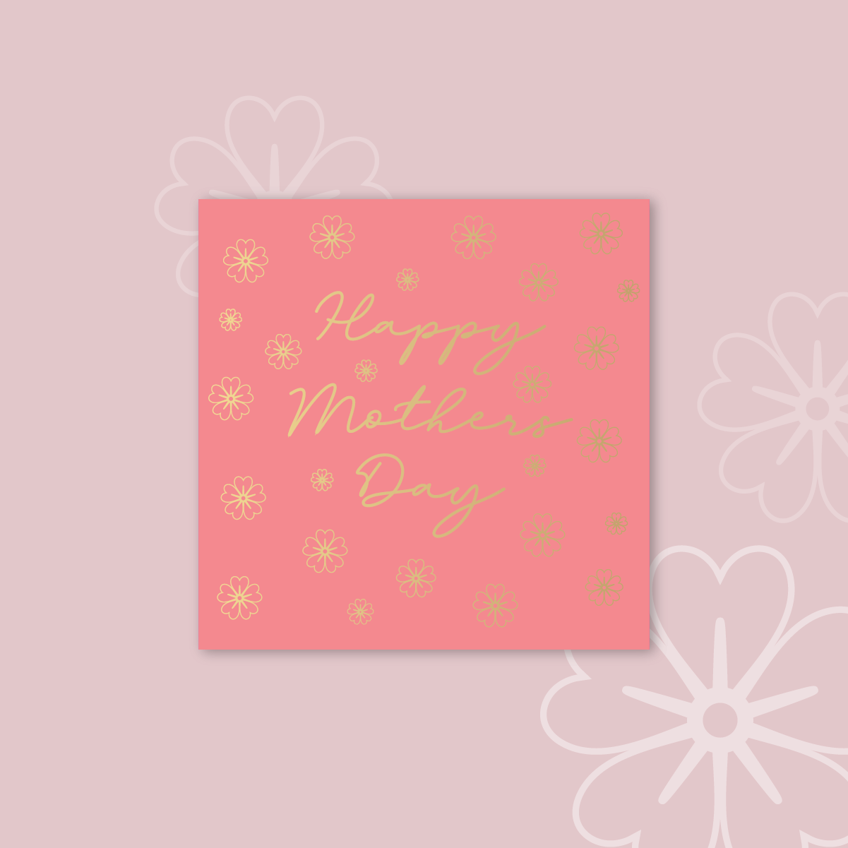 FOIL The Jewel Mothers Day Collection Floral Square Labels