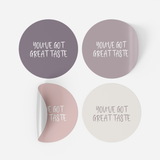 You've Got Taste Vinyl Label Pack