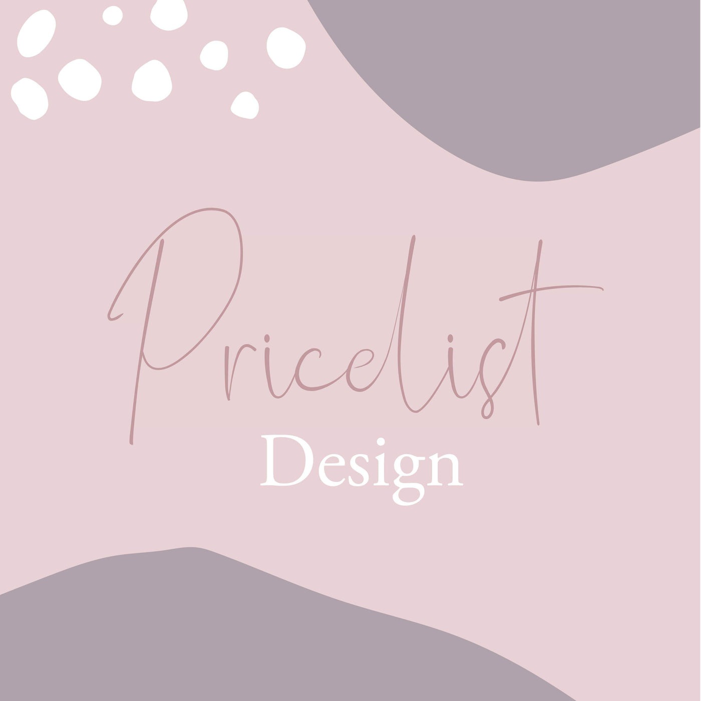 Pricelist Design